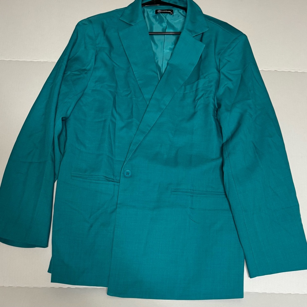 Teal Women's Blazer - Unbranded